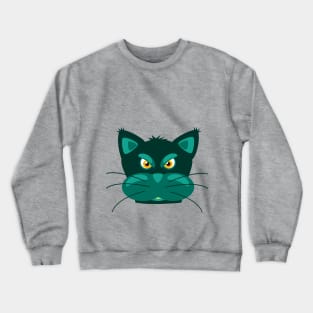 angry cat Crewneck Sweatshirt